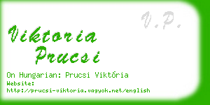 viktoria prucsi business card
